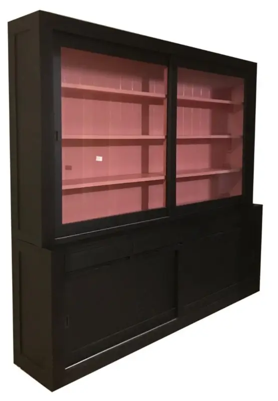 Alleen Vandaag Buffetkast XL design zwart - roze 260 x 240cm