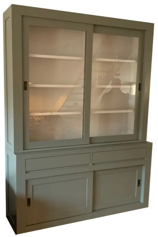 Actieprijs Buffetkast XL Engels groen design 180 x 240cm soft close