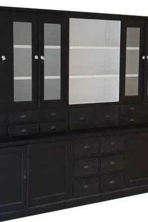 Buffetkast XL zwart - wit Baarn 310cm Op = Op
