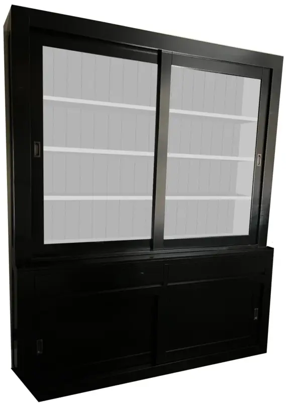 Alleen Vandaag Buffetkast zwart - grijs design 200 x 240cm soft close
