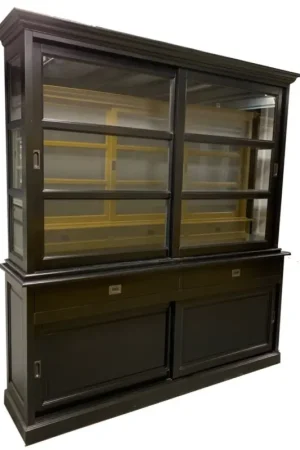 Buffetkast zwart - grijs Putten 200 x 220cm Hoge Kwaliteit