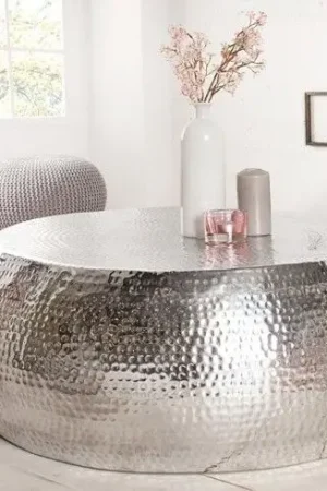 Gereduceerde Prijs Bijzettafel Orient Zilver 80cm - 38396