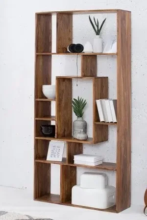 Koop Online Wandkast Makassar II 180cm Massief Sheesham Hout - 38118