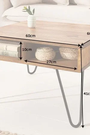 Beste Prijs Salontafel Scorpion 60cm Sheesham Hout- 39384