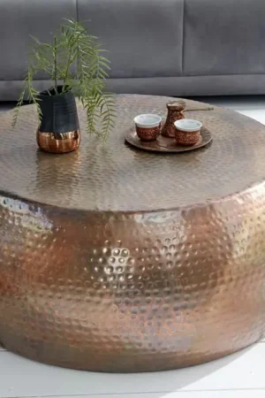 Uitverkoop Salontafel Orient Rond Koper 80cm - 39536