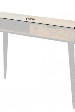 Aanbieding Sidetable Industrial 120cm Massief Mango Hout -39651