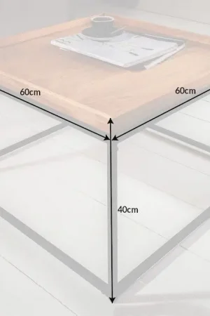 Aanbieding Salontafel Elements 60cm Eiken met Dienblad - 39716