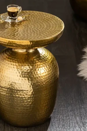 Voordeelprijs Bijzettafel Orient Goud 36cm Aluminium - 40236