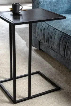 Beste Prijs Bijzettafel Slim Line Zwart 43cm - 42007.1