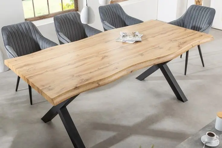 Beperkt Aanbod Eettafel Wild Eiken 160cm - 45082