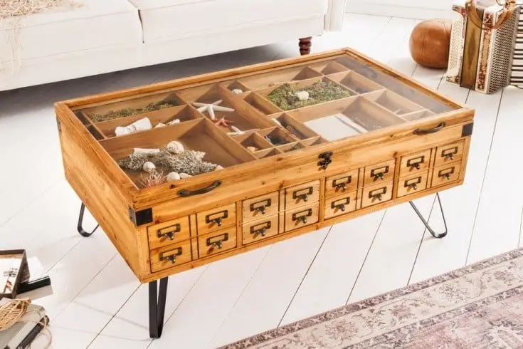 Weekendaanbieding Salontafel Seven Seas 60x100cm Massief Dennen Hout - 41194