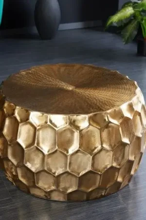 Beperkt Aanbod Salontafel Organic Orient Goud 70x70cm - 42225