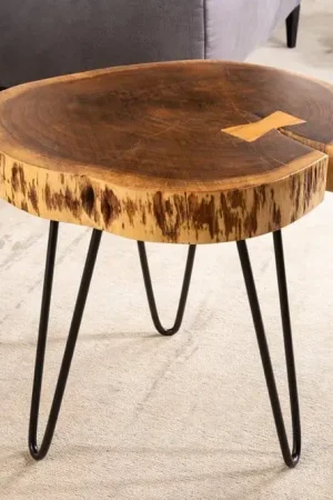 Aanbieding Bijzettafel Goa 40 Massief Acacia Hout - 42902
