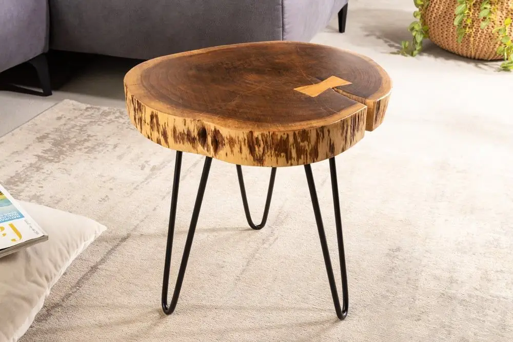 Aanbieding Bijzettafel Goa 40 Massief Acacia Hout - 42902