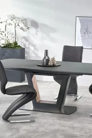 Uitschuifbare Eettafel Bilotti Zwart 160-200cm Gecertificeerd